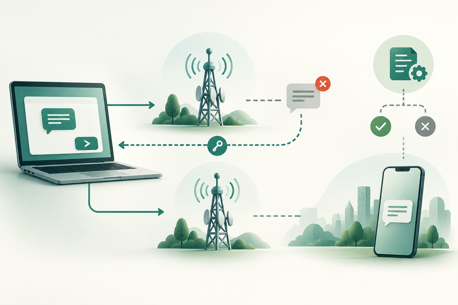 What problem does idempotency solve when sending SMS?