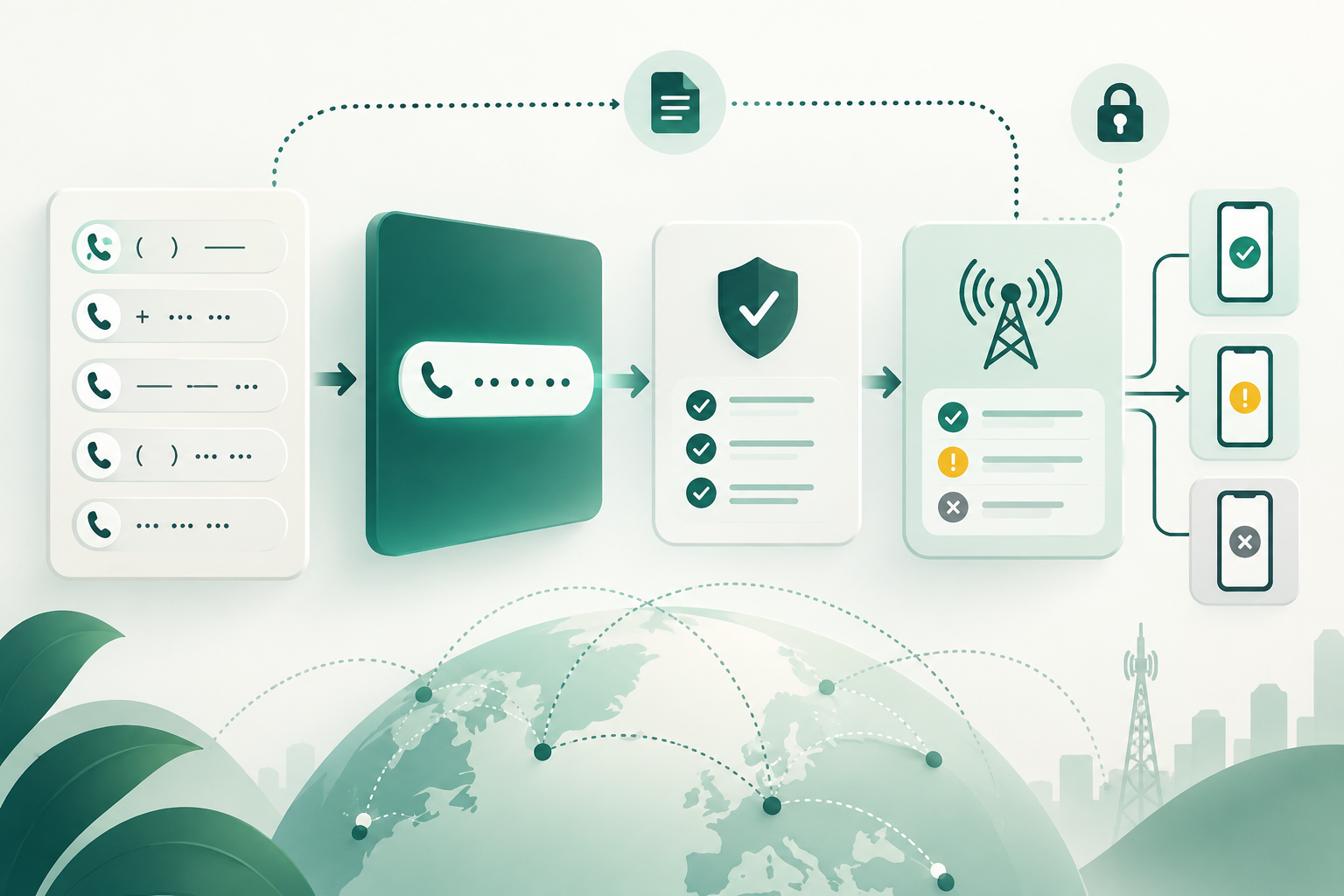 Data flow separating the original input from its normalized representation and subsequent checks for A2P SMS